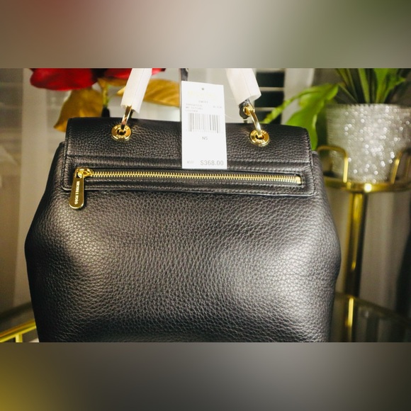 MIchael Kors Emery Satchel Leather Cross Body Bag w/Silk Scarf & Dust Bag NWT - Picture 9 of 12